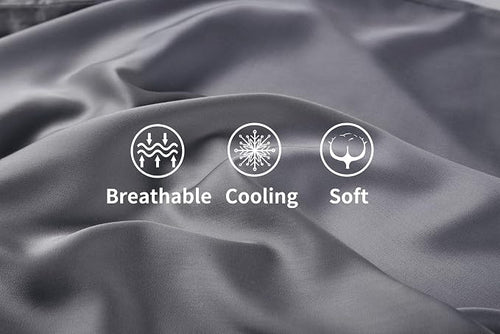Bamboo Viscose Zippered Pillow Cases King Size Set of 2, 400 Thread Count - Image 2
