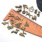 WOCRAFT 60pcs Antique Bronze Dogs Bracelet Charms - Image 4