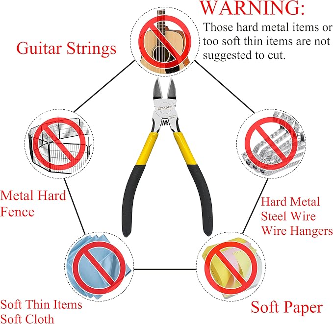BOOSDEN 5" Wire Cutters, 5 Pack, Precision Cutting Pliers, Ultra Sharp Wire - Image 7