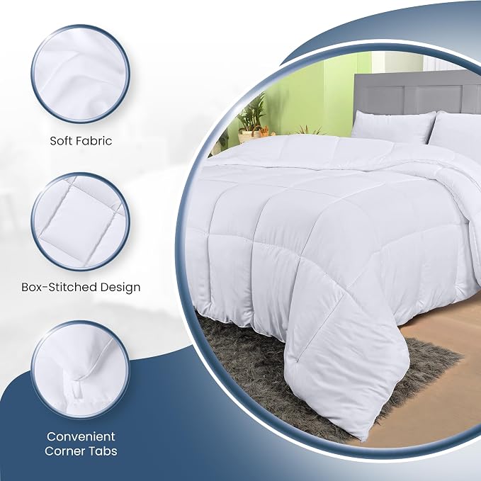 Utopia Bedding Comforters Twin Size, All Season Duvet Insert, Down Alternative - Image 7