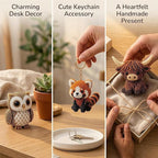 Temiaode 3D Beaded Animal Kit, 4 Pack DIY Bead Craft Set - Image 6