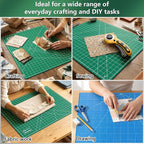 WORKLION 18'' x 24'' Large Self Healing PVC Cutting Mat, Double Sided, Gridded - Image 6
