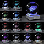 Qianwei 3D Galaxy Crystal Ball Space Astronomy Science Gift Room Decor Lamp | - Image 2