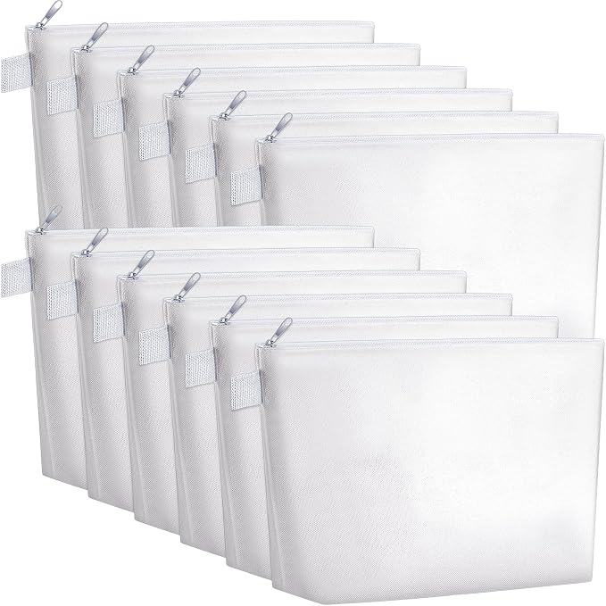 Weewooday 12 Pieces Blank Canvas Makeup Bags by Weewooday