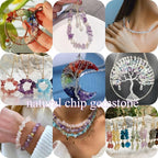 400pcs Natural Chip Stone Beads - Image 4