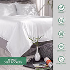Queen Pillowcases by Pure Bamboo, Genuine 100% Organic Viscose Derived from - Image 7