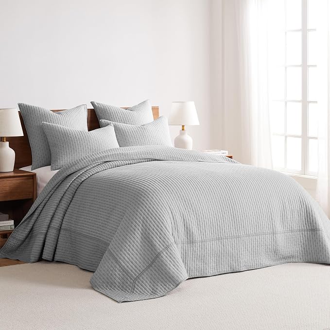 Levtex Home Cross Stitch Reversible Queen Bedspread Set - Image 2