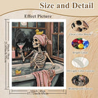 HMZephitiquc Skull Paint by Numbers Kit - Image 4