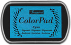 Jacquard ColorPad Archival Pigment Ink Stamp Pads- Cyan by Jacquard