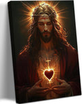 Framed Sacred Heart of Jesus Wall Art by Unknown
