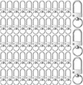 KJML DIY Keychain clip 60pcs Swivel Snap Lobster Claw Keychain Clasps Lanyard by KJMLDIY