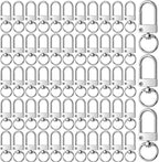 KJML DIY Keychain clip 60pcs Swivel Snap Lobster Claw Keychain Clasps Lanyard by KJMLDIY