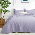 Love's cabin Oversized King Size Quilt Bedding Set Lavender Bedspreads by Lovescabin