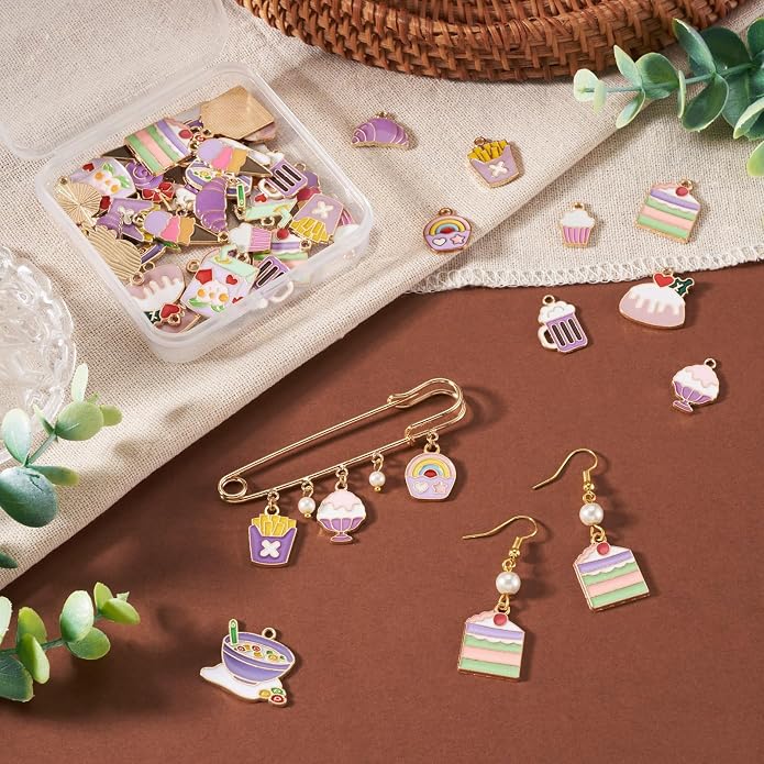 Enamel Food Charms Cute Assorted Food Pendants Sweet Dessert Charms - Image 4