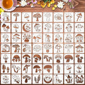 Augshy 56 Pack Mushroom Stencils by Augshy