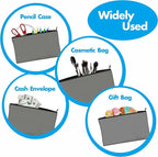 15 Pack Blank Cotton Canvas DIY Craft Zipper Bags Pouches Pencil Case - Image 5