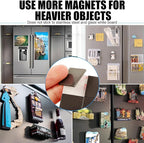 Magnetic Squares with Adhesive Backing, Self Sticky Pre-Cut Magnet Tape Strip - Image 5