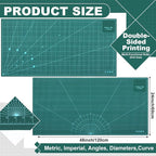 Pangda 24 x 48 in Large Self Healing Cutting Mat Extra Thick Double Sided - Image 2