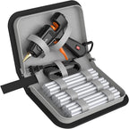 IZIO Hot Glue Gun with 21 Glue Sticks7/16") &Storage Pouch - 100W Fast Heating by IZIO