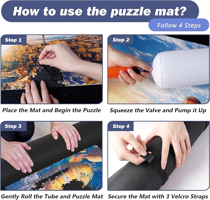 Jigsaw Puzzle Board Roll Up Mats Games Saver Portable Keeper Storage Magic - Image 4