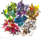 COMNICO 240PCS Butterfly Stickers, PET Waterproof Transparent Colorful Resin - Image 8