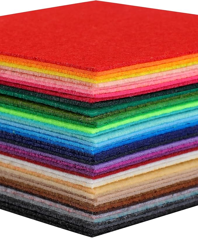42 Pcs Stiff Felt Fabric Squares 4x4 Inch - Image 6