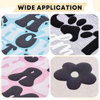 HTVSTD Grey Black White Puff HTV Heat Transfer Vinyl 6pcs 12×10in | 3D Puffy - Image 4