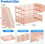 OPNICE Desk Organizer, 4-Tier Desktop File Organizer - Image 4