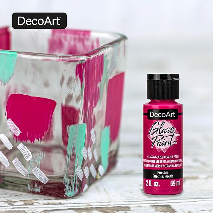 DecoArt Acrylic Glass Paint Set – Primary Colors, 9 Bottles – Opaque Art and - Image 6