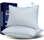 Memory Foam Pillows 2 Pack – Adjustable Loft Cooling Pillows Standard Size Set by Unknown