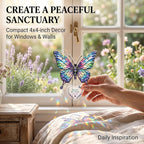 Devory Butterfly Suncatchers for Windows, 4 Inch Acrylic Decorative Hanging - Image 9