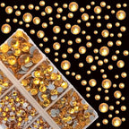 4000Pcs Mixed Size Hot Fix Round Crystals Gems Glass Stones Hotfix Flat Back - Image 2