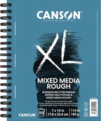 Canson XL Series Mixed Media Pad, Rough Texture, Side Wire, 7x10 inches by Unknown