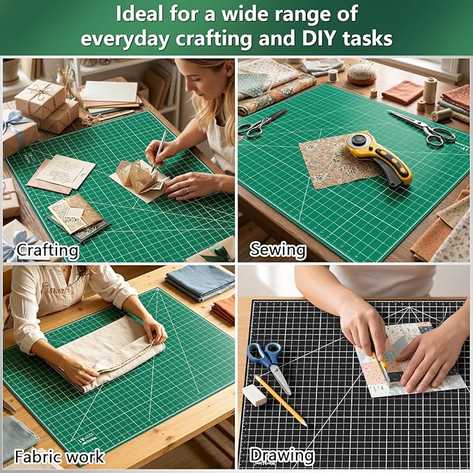 WORKLION Self Healing Cutting Mat: 24 x 36 inch Large Double Sided 5-Layer - Image 6