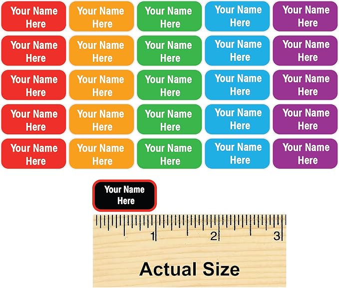 Personalized Name Labels for Kids – 60 Waterproof Peel-and-Stick Labels for - Image 7