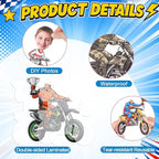 120pcs Motorcycle Avatar Cutouts Motorcycle Bulletin Board Decorations Back to - Image 3