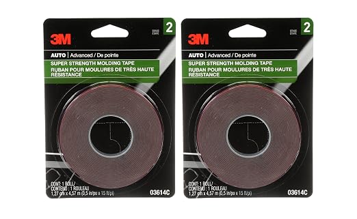 3M Scotch-Mount Automotive Molding Tape, Super Strength Double-Sided Adhesive by 3MIndustrial