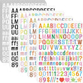 Letter Stickers 0.5 inch, Self-Adhesive Vinyl Waterproof ABC Letter Stickers by Unknown