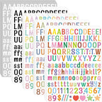 Letter Stickers 0.5 inch, Self-Adhesive Vinyl Waterproof ABC Letter Stickers by Unknown