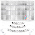 1400 PCS 6x6mm Cube Alphabet Letter Beads by artificialplants