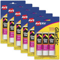 Avery Glue Stick White, 3 Per Pack, 6 Packs, 18 Glue Sticks Total by Avery