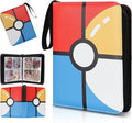 Collectible Trading Card Albums, 4 Pocket Card Binder, 400 Double Sided Pocket by FootJKYX