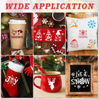 80 Pcs 3 x 3 Inch Christmas Stencils - Image 3