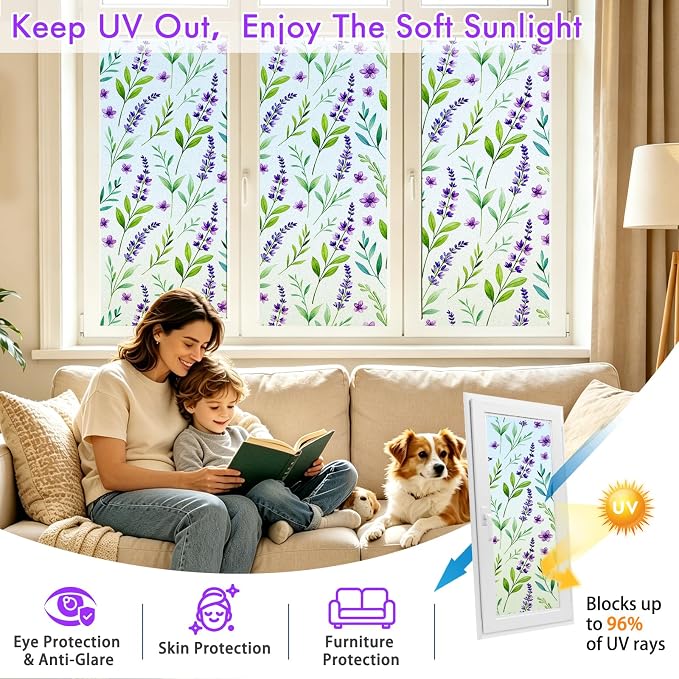 SOMWISE Frosted Glass Window Privacy Film - Image 4
