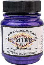 Jacquard Lumiere 2.25oz Fabric Paint Pearlescent Violet by Jacquard