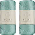 Sensy Premium 2 Pack of 2mm 251 Yards Polyester Rope 100% Polypropylene Cord by SSENSY