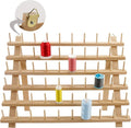 New brothread 60 Spools Wooden Thread Rack/Thread Holder Organizer by Newbrothread