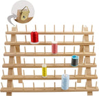 New brothread 60 Spools Wooden Thread Rack/Thread Holder Organizer by Newbrothread