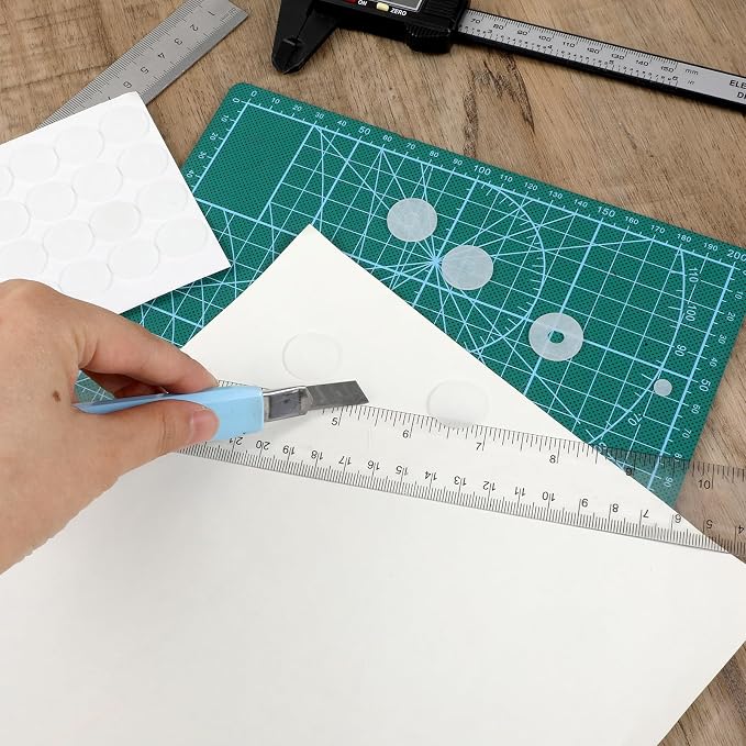 96PCS Non-Slip Silicone Grips for Quilting Templates Quilting Rulers, Adhesive - Image 4