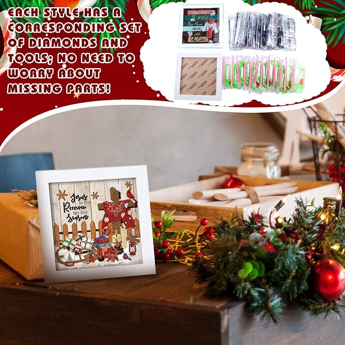 Trandraft 13 Pcs Cross Seasonal Diamond Art Kits - Image 2